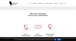 Desktop Screenshot of hrlegalservices.fi